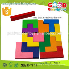 Personalizado Tetris Maze Game Brinquedo educativo de madeira Tetris Brinquedos clássicos de madeira clássica